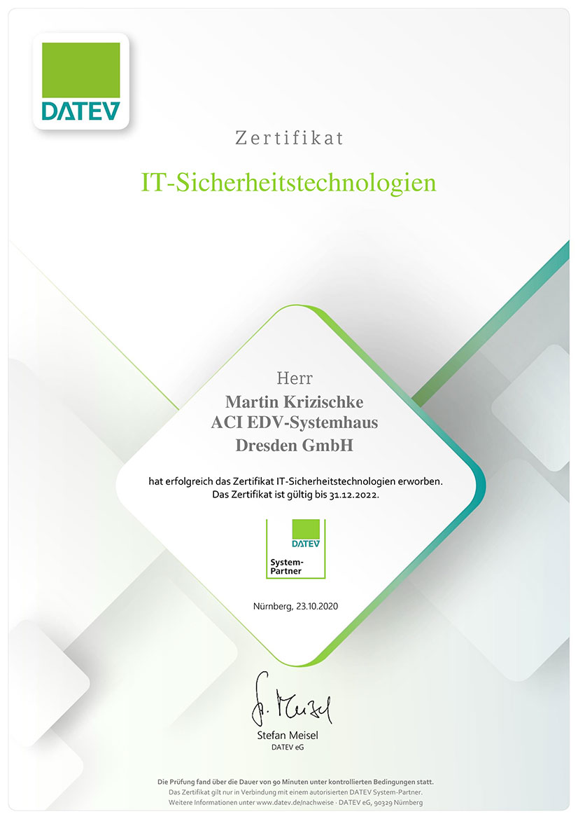 Zertifikat IT Sicherheitstechnologien Zertifikat IT Sicherheitstechnologien